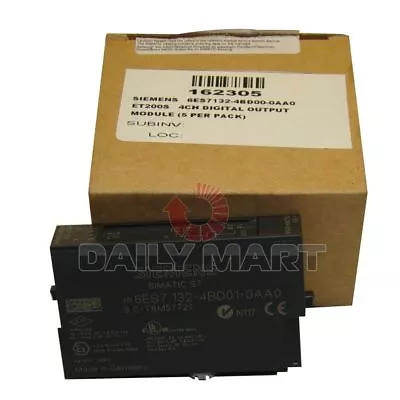 Buy Siemens New 6es7 132-4bd01-0aa0 Plc Digital Output Moduel For Et200s, 15mm • 95.62$