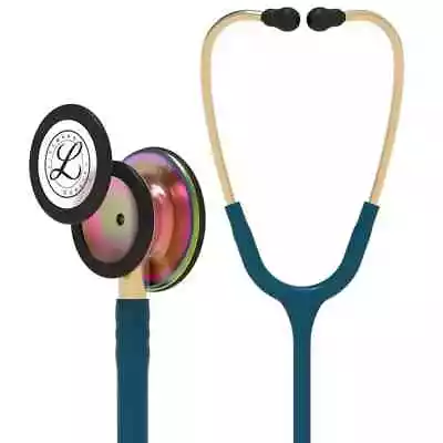 Buy 3M Littmann Classic III Monitoring Stethoscope, Caribbean Blue Rainbow, 5807 • 116.50$