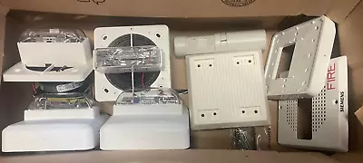 Buy AS IS - For Parts - 5 Fire Alarms & 1 Motion Detector Siemens Wheelock Bosch • 50$