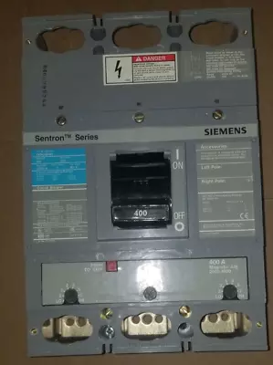 Buy Siemens JXD63B400 400A  3 Pole  600V Circuit Breaker • 350$