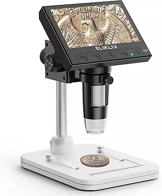 Buy Microscope, LCD Digital Coin Microscope 1000X, Coin Magnifier With 8 Adjustable  • 51.25$