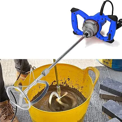 Buy Cement Mixer 2600W Electric Plaster Paddle Mixer Mortar Paint Stirrer Wheel New • 49.26$