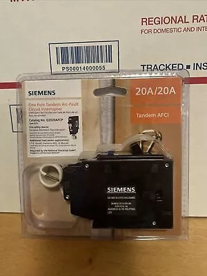 Buy Siemens 20-amp/20-amp 1-Pole Tandem Circuit Breaker - Q2020AFCP - BRAND NEW • 74.99$