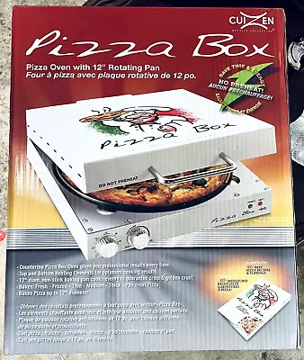 Buy RARE CuiZen PIZ4012 Pizza Box Oven  Medium White COOKING 12  ROTATING PAN • 219.99$