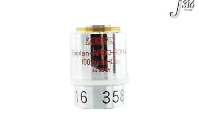 Buy 3584 Zeiss 100x Epiplan-apochromat Microscope Obj Lens 100x/0.95 Hd Dic 44 26 65 • 1,434.62$