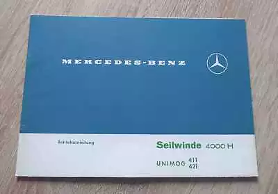 Buy Mercedes Unimog Winch 4000H Operating Instructions • 40.06$