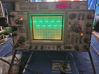 Buy TEKTRONIX 465 Oscilloscope With DM40 Cleaned & Refurbished With Probe & Manual • 250$