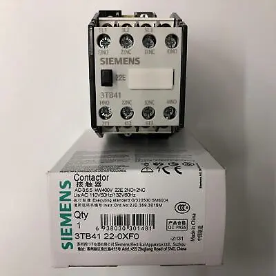Buy 1pcs New 3TB4122-0X AC Contactor 3TB41 22-OX22E 110V For Siemens Circuit Breaker • 24.49$