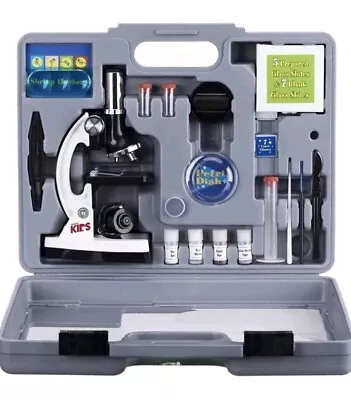 Buy AmScope 52pc 120X-1200X Kids Starter Compound Microscope Science STEM Kit • 29.99$