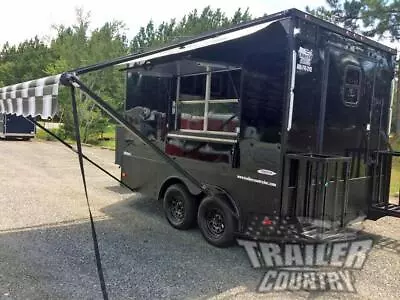 Buy New 2024 8.5x12 Enclosed Custom Concession Mobile Kitchen Food Vending Trailer • 8,100$