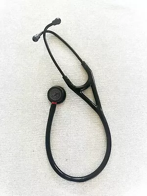 Buy NEW 3M Littmann Cardiology IV Stethoscope - Black On Black With Red Accent • 150$