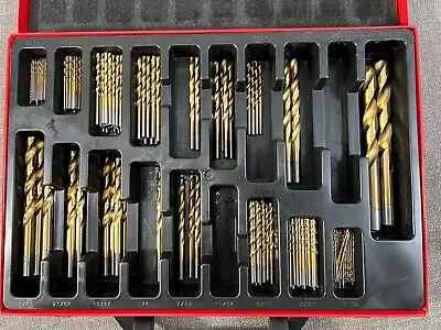 Buy Grizzly H8182 Partial Set Bulk Drill Bit Organizer Lots Of Coated Drill Bits • 49$