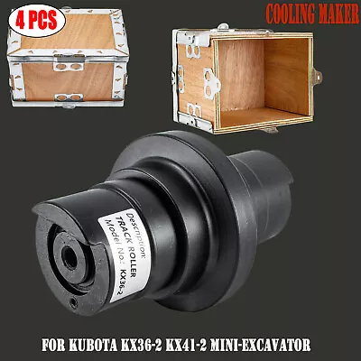 Buy 4Pcs Bottom Roller For KUBOTA KX36-2 KX41-2 Mini-Excavator Undercarriage Roller • 364.32$