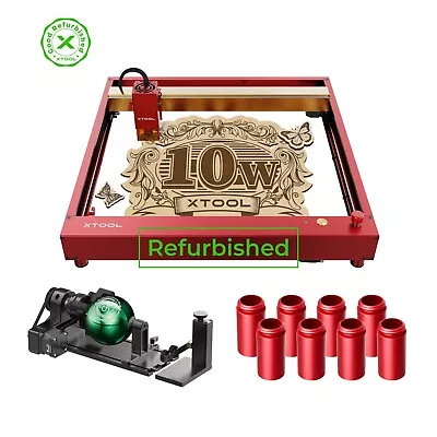 Buy (Refurbished) XTool D1 Pro 10W Laser Engraver, Higher Accuracy Engraving Machine • 359.99$