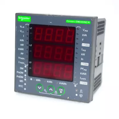 Buy Schneider Electric Conzerv Em6400ng+ Power And Energy Meter Em6400ng • 130$