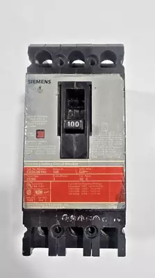 Buy Siemens CED63B100 100AMP 3 Pole 600V Circuit Breaker Current Limiting Used • 199$
