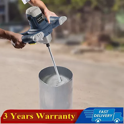 Buy Drywall Mortar Mixer Cement Render Paint Tile Plaster Rotary Mixing 6 Speed US • 49.55$