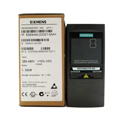 Buy 6se6440-2ud21-5aa1 1pcs New Siemens Micromaster 440 Inverter 6se6 440-2ud21-5aa1 • 250.82$