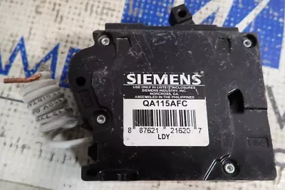 Buy Siemens QA115AFC 15 Amp 120 VAC 1 Pole Type QAF2 Plug-In AFCI Breaker - TESTED • 25$