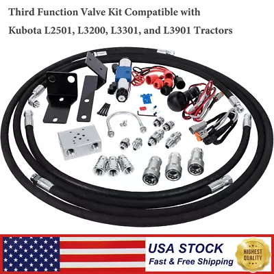 Buy Third Function Valve Kit For Kubota L2501, L3200, L3301, And L3901 Tractors • 696.99$
