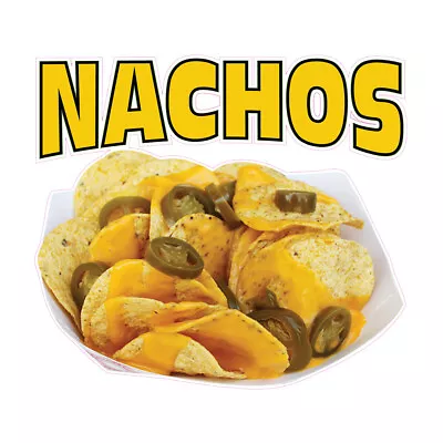 Buy Food Truck Decals Nachoes Restaurant & Food Concession Concession Sign Yellow • 11.99$