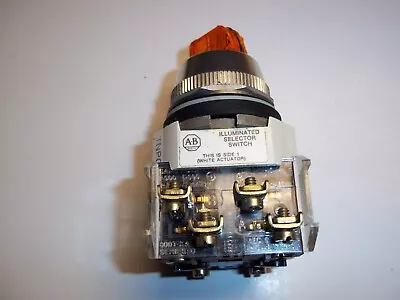 Buy 1 NEW Allen Bradley 800T 16JX2KB7 3 Position Lighted Selector Switch 120 VAC • 67$