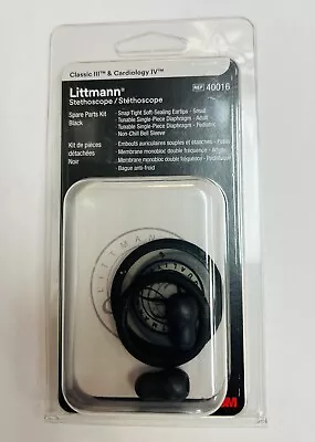 Buy Littmann Stethoscope Spare Parts Kit Classic III /Cardiology IV - Black - 40016 • 40$