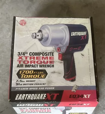 Buy Earthquake XT 3/4  Composite Xtreme Torque Air Impact Wrench EQ34XT TT434 • 175$
