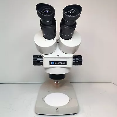 Buy MEIJI TECHNO EMZ-5 Zoom Stereo Microscope SWF10X + Desk Stand SERVICED #911 • 805.50$