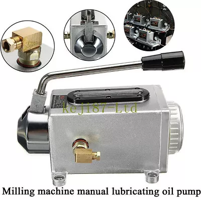 Buy Y-8 Manual Hand Pump Oiler For Bridgeport CNC Milling Machine (One Shot Lube) • 49.27$