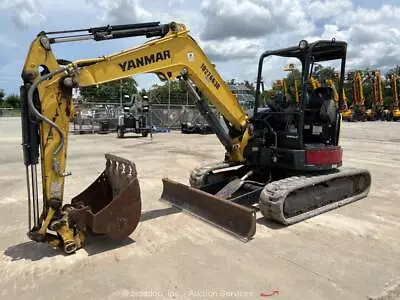 Buy 2019 Yanmar VIO50-6A Mini Hydraulic Excavator Rubber Tracks Backhoe Aux Bidadoo • 8,300$