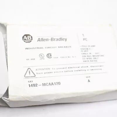Buy Allen-Bradley Miniature Circuit Breaker 1P 20A 120/240VAC 1492-MCAA120 • 13.58$