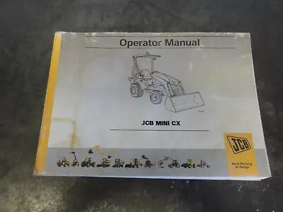 Buy JCB Mini CX Loader Operator Manual     9811/0121 • 60$