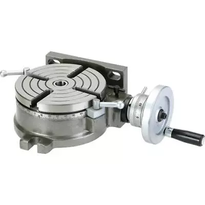Buy Grizzly Industrial 6  Rotary Table With Dividing Plates Dual Position Cast Iron • 526.33$