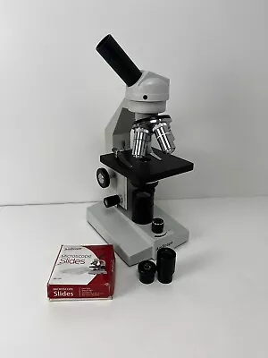 Buy AmScope Monocular Student Compound Microscope Magnific With Microscope Slides • 69.99$